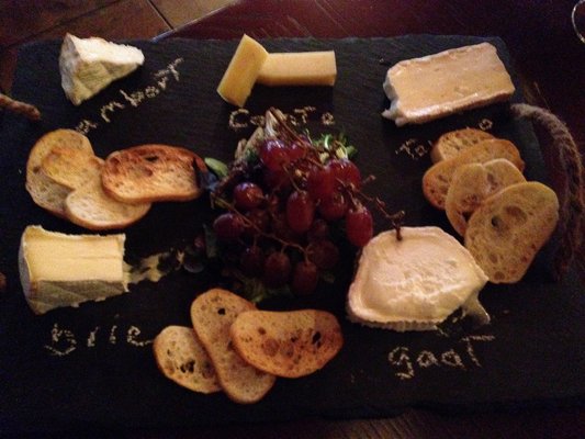 Five cheese platter