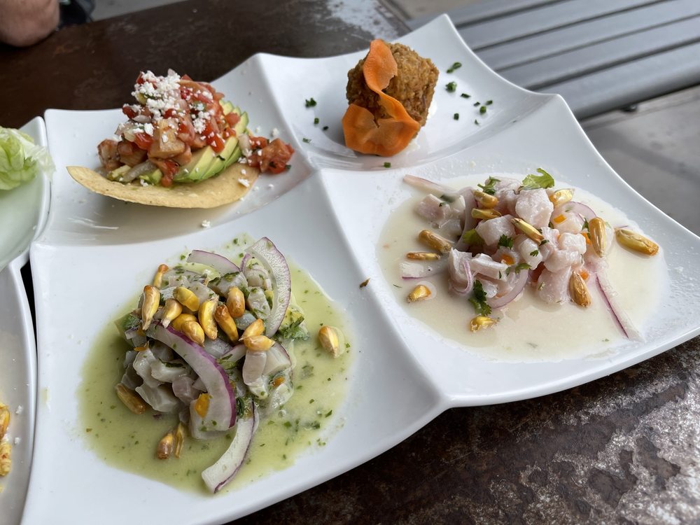 Ceviche sampler