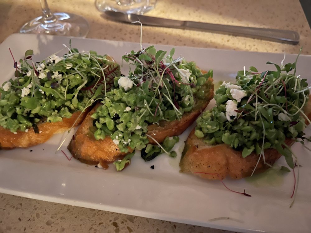 English Pea Bruschetta