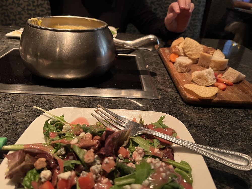 California salad and siesta fondue