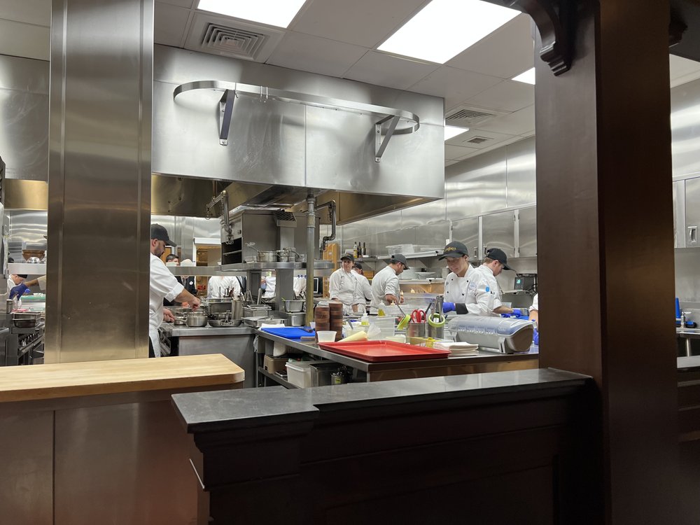 Kitchen view from the Chef's Table