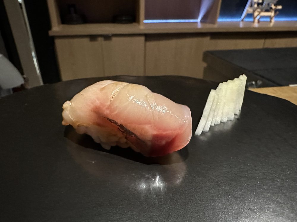 One of seven nigiri offerings